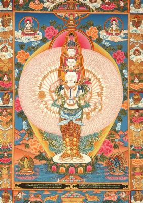  El Bodhisattva Avalokiteshvara en la Montaña - Un Tesoro de Láminas de Oro y Una Mirada Compasiva hacia el Mundo