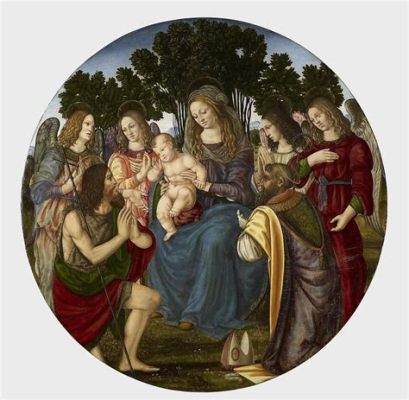 The Virgin and Child with Saints - A Mesmerizing Portrait of Devotion Amidst a Tapestry of Vivid Hues!